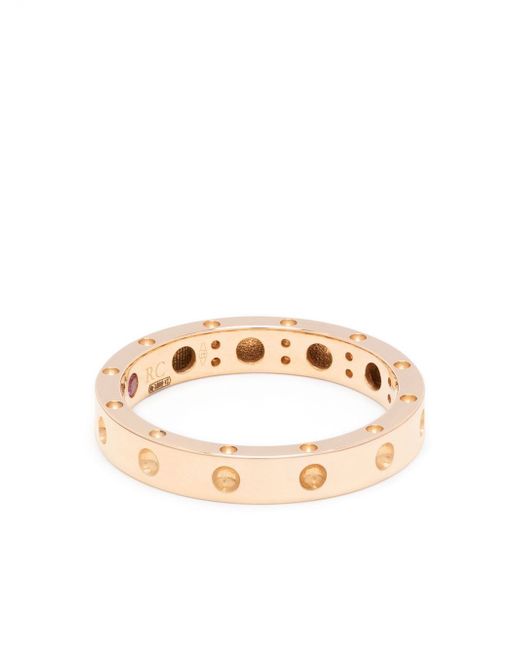 Roberto Coin 18kt rose gold Pois Moi thin band ring