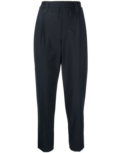 Brunello Cucinelli tapered virgin-wool trousers