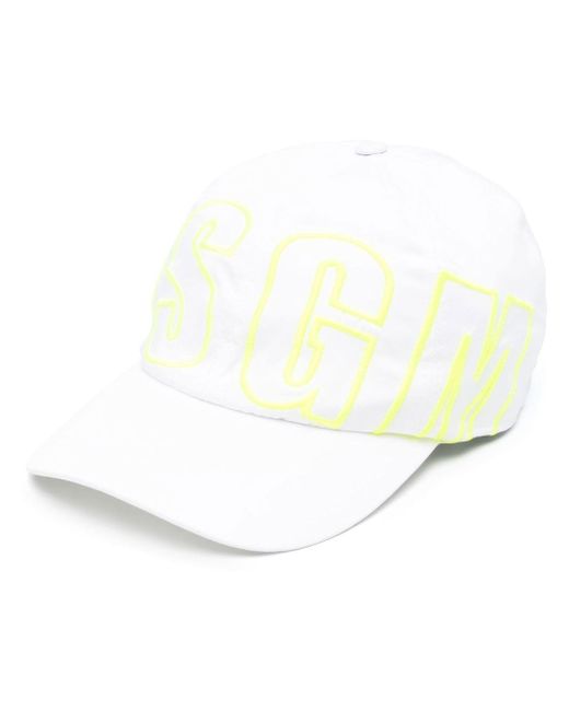 Msgm logo-print detail baseball cap