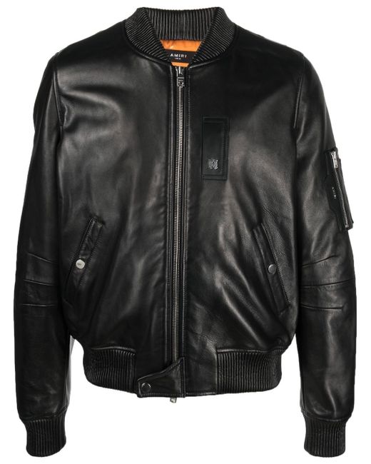 Amiri leather bomber jacket
