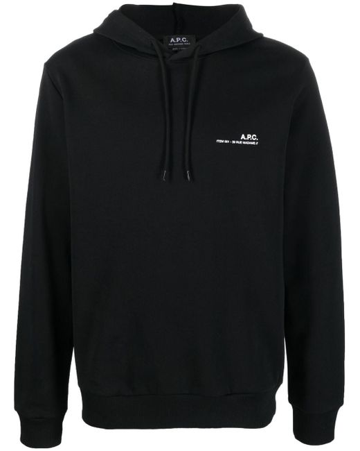 A.P.C. Item logo-print hoodie