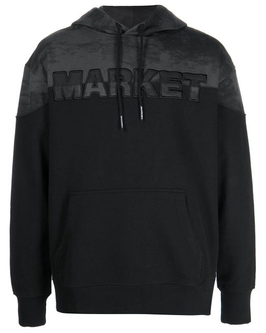 market Split tie-dye pullover hoodie