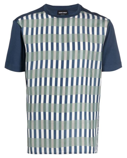 Giorgio Armani stripe-print T-shirt