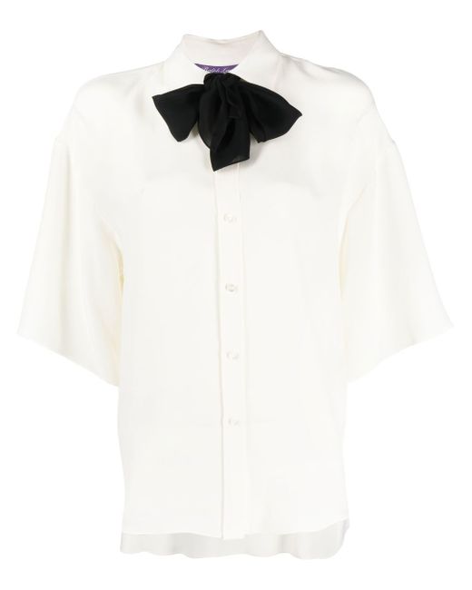 Ralph Lauren Purple Label Soloman bow-tie blouse
