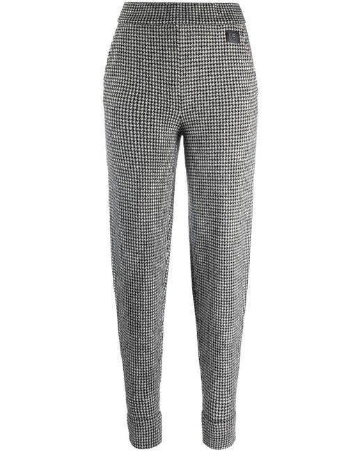 Ralph Lauren Purple Label houndstooth-pattern print trousers