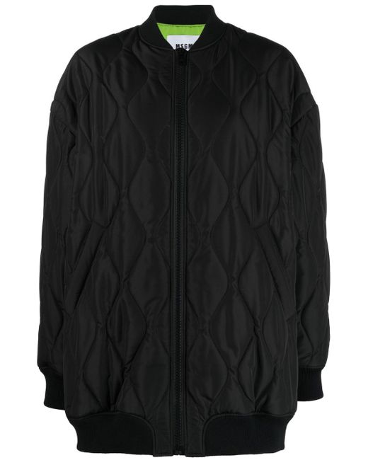 Msgm quilted bomber jacket