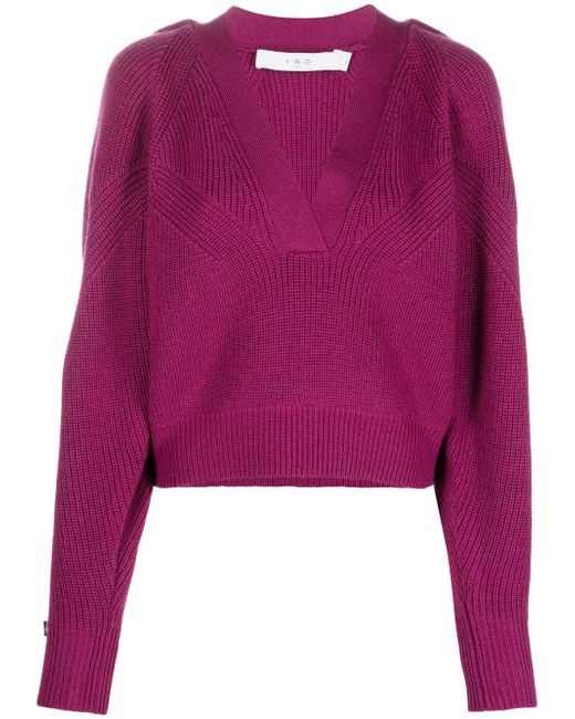Iro V-neck knitted jumper