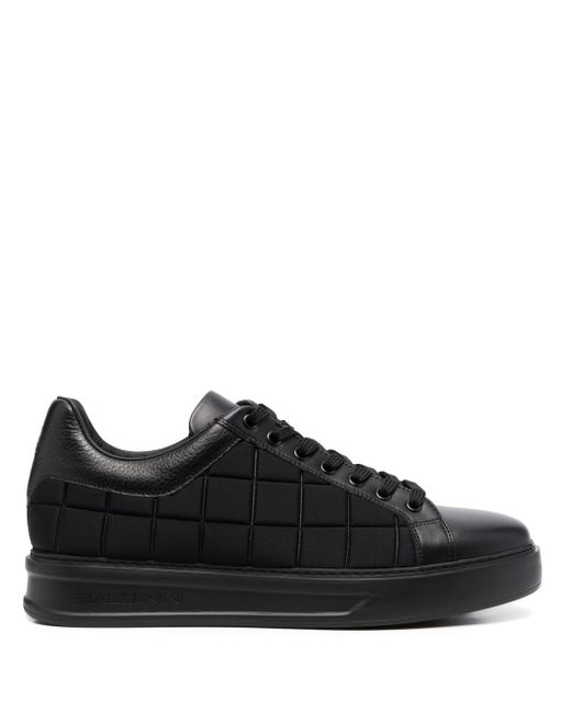 Baldinini quilted low-top lace-up sneakers
