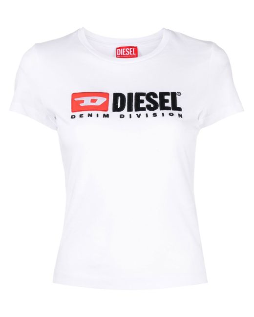 Diesel logo-patch cotton T-shirt