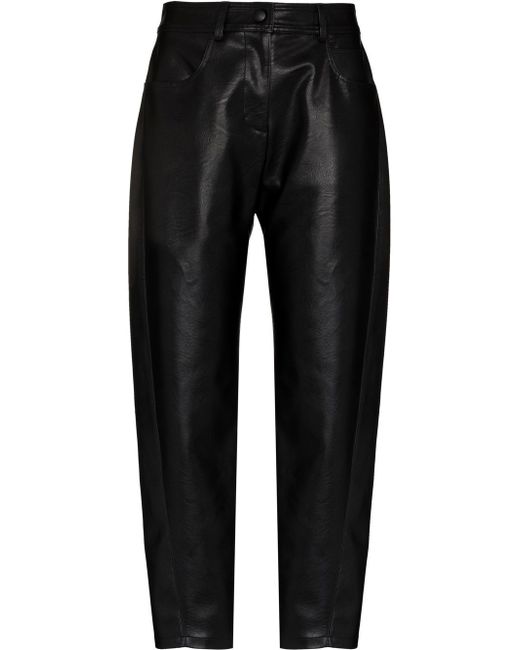 Stella McCartney straight-leg faux-leather trousers