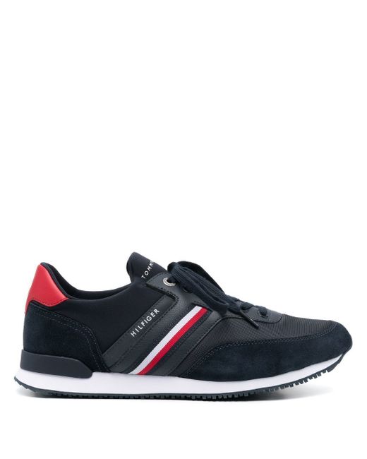 Tommy Hilfiger Iconic stripe-detail sneakers