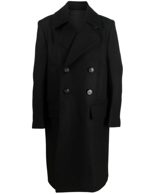 Rick Owens double-breasted wide-lapel coat