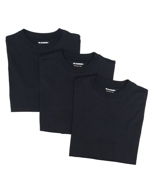 Jil Sander logo-patch detail T-shirt pack