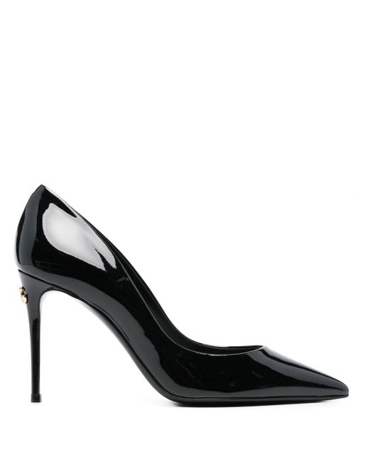 Dolce & Gabbana patent-leather pointed pumps