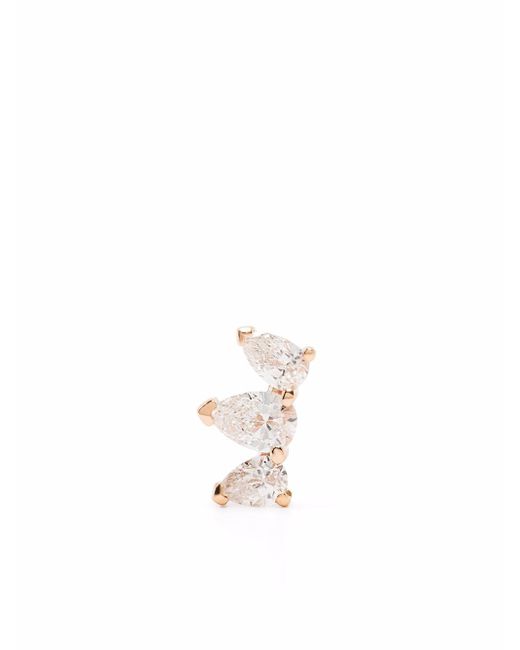 Djula 18kt rose gold diamond stud earring