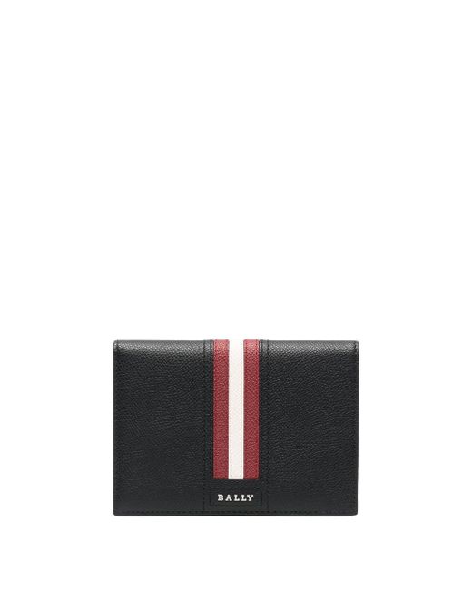 Bally stripe-detail leather wallet