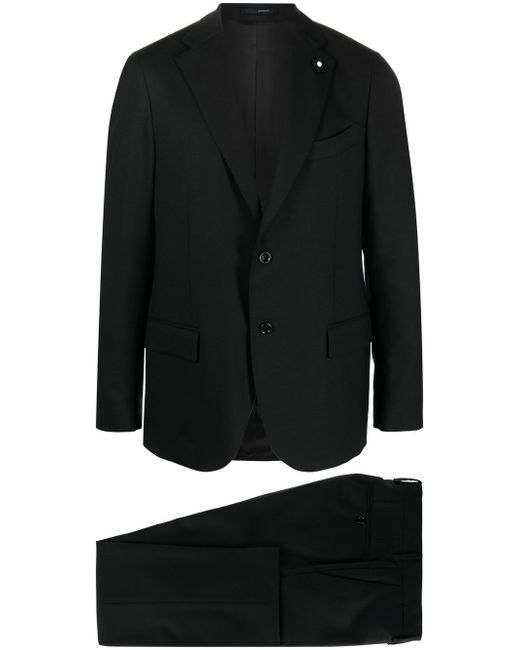 Lardini slim-cut single-breasted suit