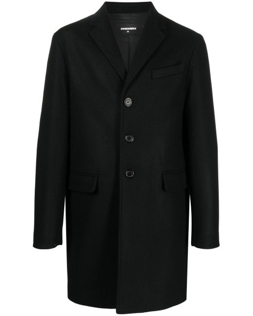 Dsquared2 fitted single-breasted button coat