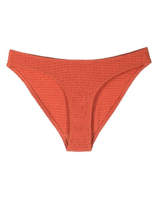 Totême smocked-finish bikini bottoms