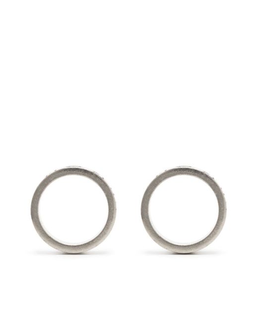 Maison Margiela Numbers engraved circle earrings