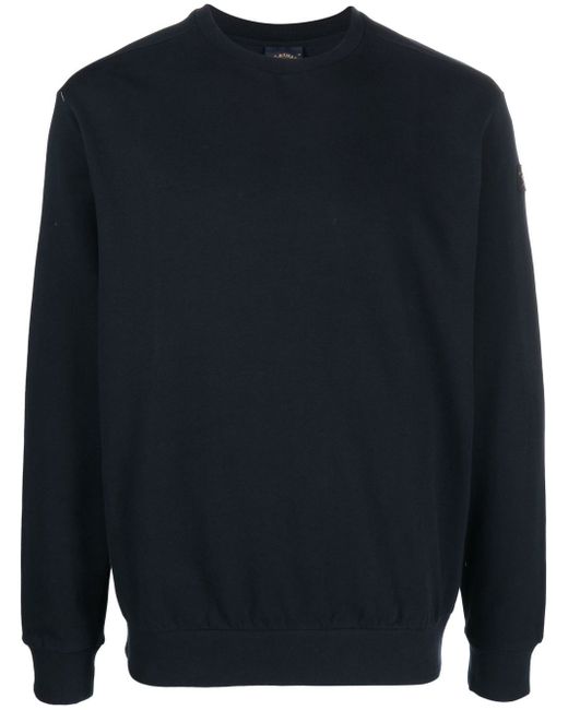 Paul & Shark logo-patch organic-cotton sweatshirt