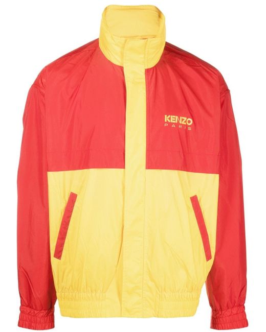 Kenzo logo colour-block jacket