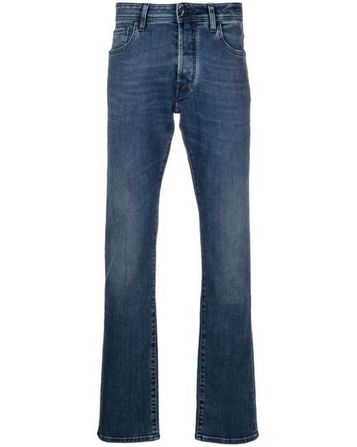 Jacob Cohёn stonewashed straight-leg jeans
