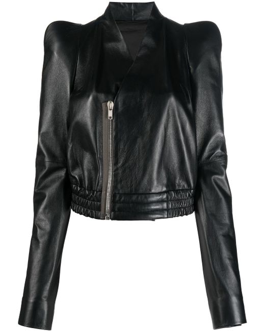 Rick Owens Zionic leather bomber jacket