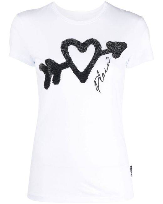 Philipp Plein crystal-embellished logo T-shirt