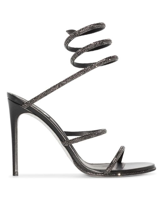 Rene Caovilla crystal-embellished strap-detail sandals