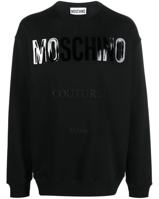 Moschino logo-print organic-cotton sweatshirt