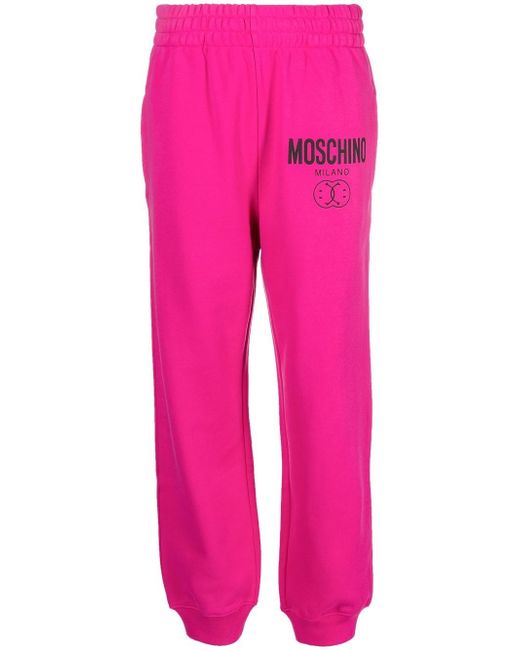 Moschino logo-print track pants