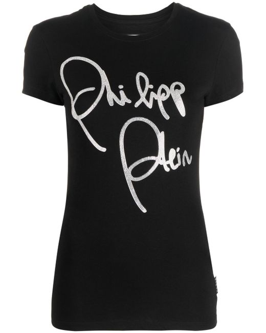 Philipp Plein logo-print cotton T-shirt