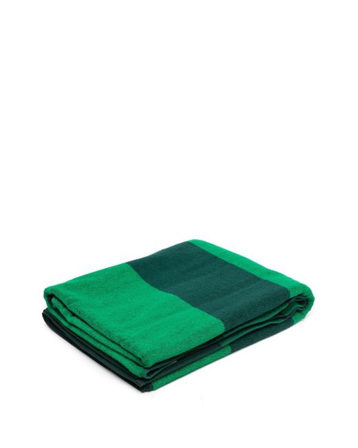 Tekla logo-patch striped towel