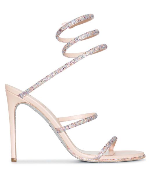 Rene Caovilla crystal-embellished strap-detail sandals