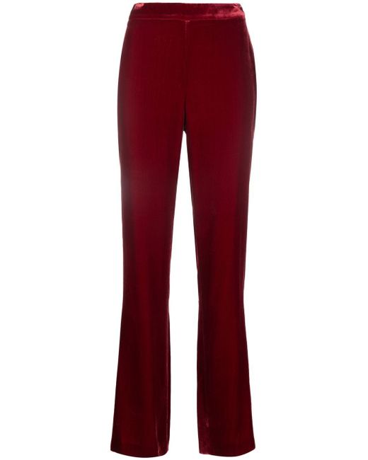 Boutique Moschino velvet high-waisted trousers