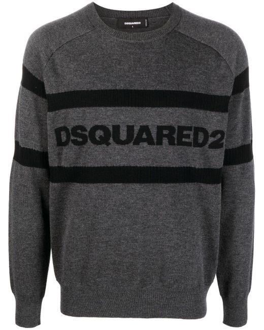Dsquared2 intarsia-knit logo jumper