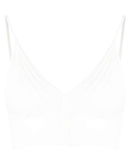 Dion Lee distressed knitted bralette top