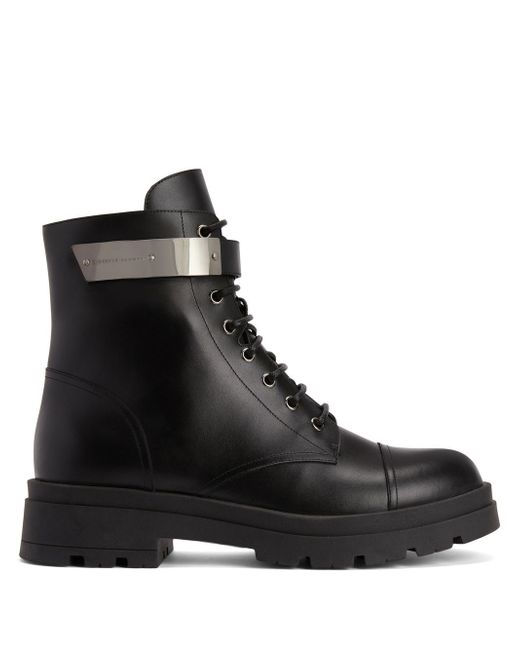 Giuseppe Zanotti Design Ruger leather ankle boots