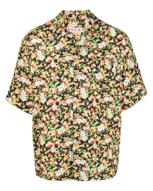 Marni floral short-sleeve shirt