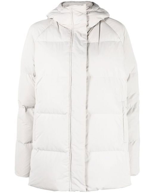 Aspesi quilted-finish hooded coat