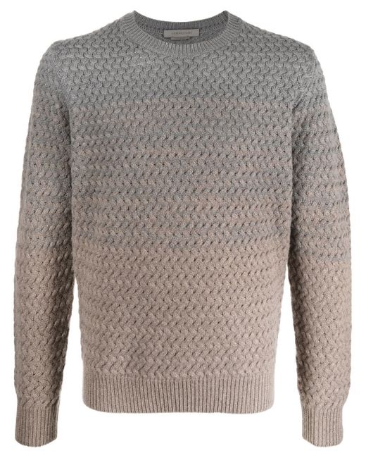 Corneliani two-tone knitted jumper