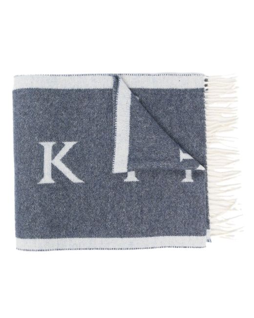 Mackintosh Edinburgh wool logo scarf