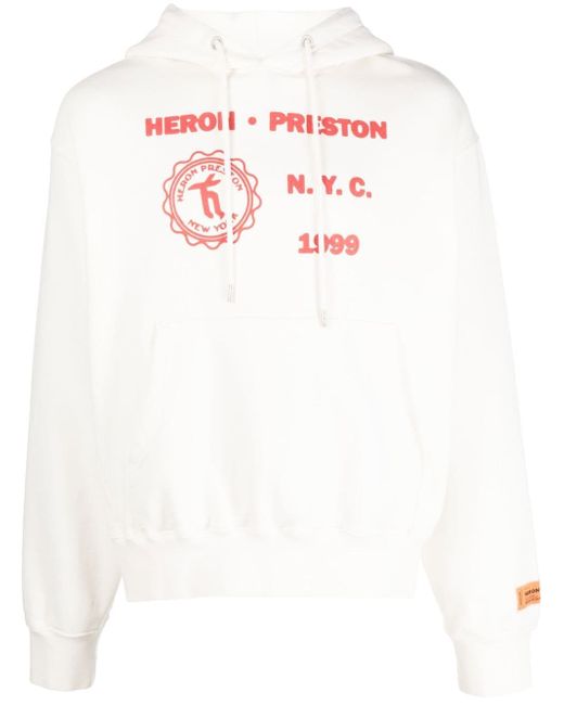 Heron Preston logo-print graphic hoodie