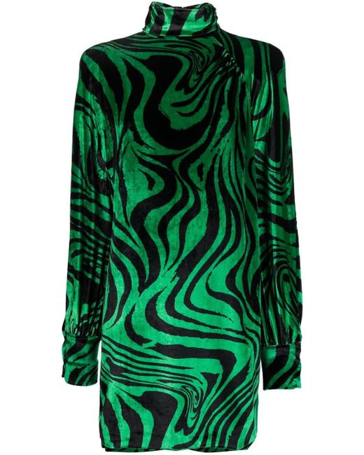 Philosophy di Lorenzo Serafini abstract-print velvet dress