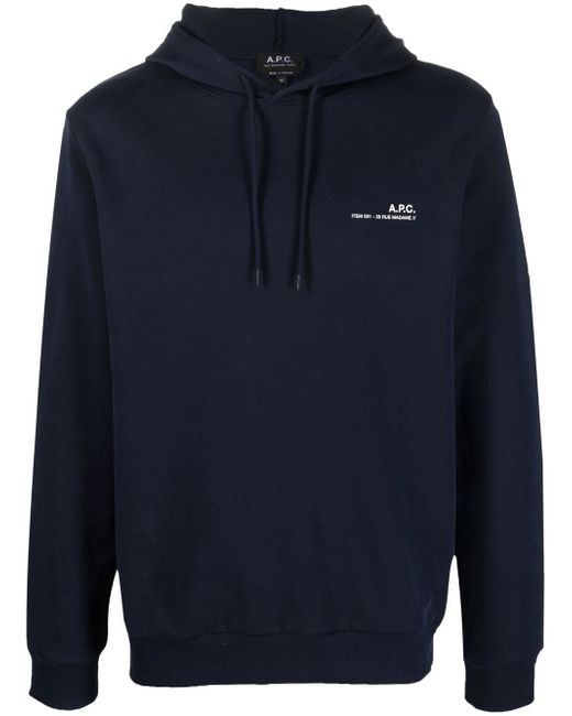 A.P.C. Item logo-print hoodie