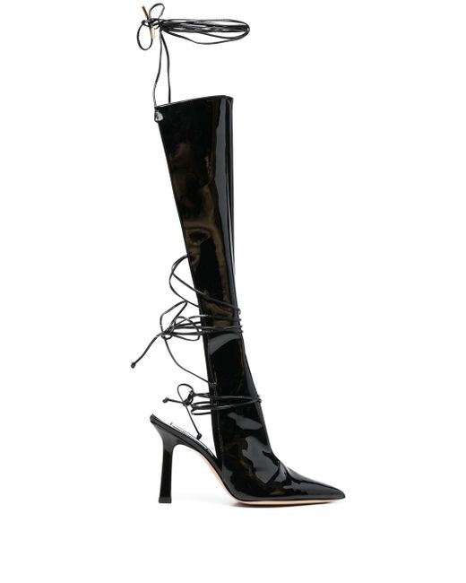 Sebastian Milano lace-up knee-length boots