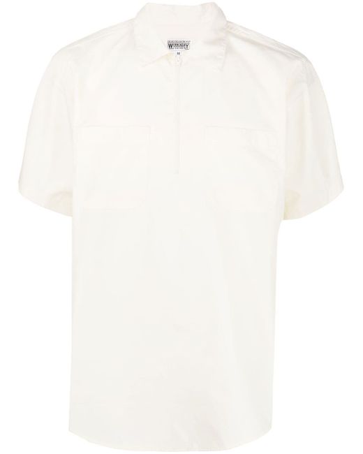 Engineered Garments half-zip cotton-blend shirt
