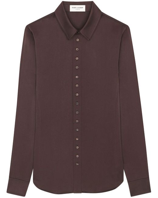 Saint Laurent silk classic button-up shirt