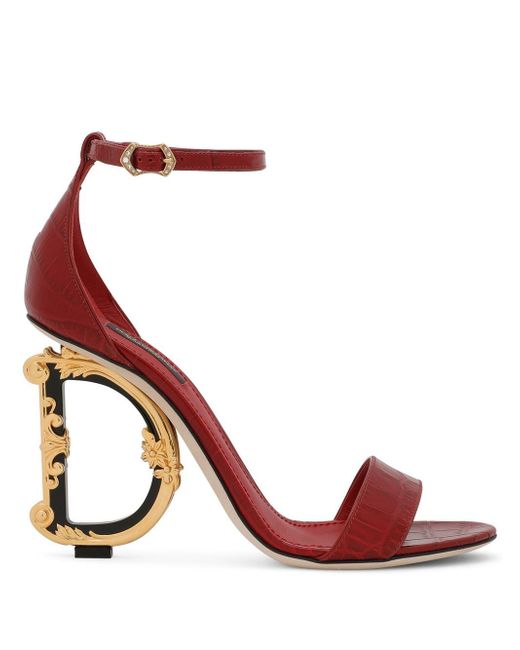 Dolce & Gabbana DG barocco-heel sandals
